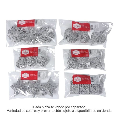 Set colgantes bolsa con 3 piezas