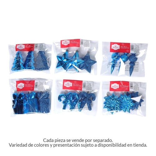 Set colgantes navideños