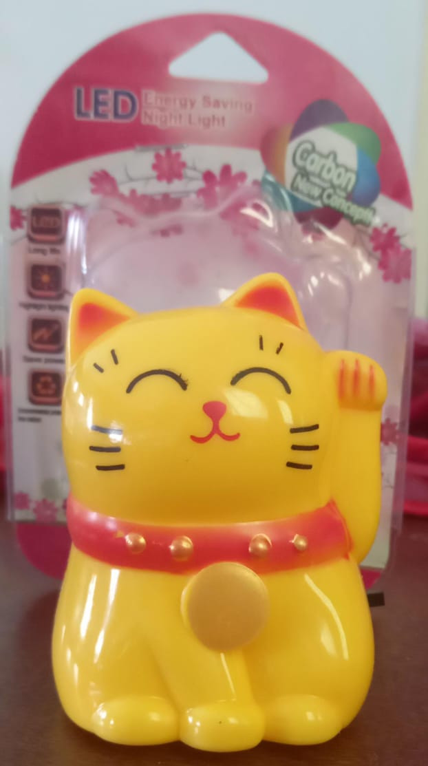 Lampara LED de gato de la suerte