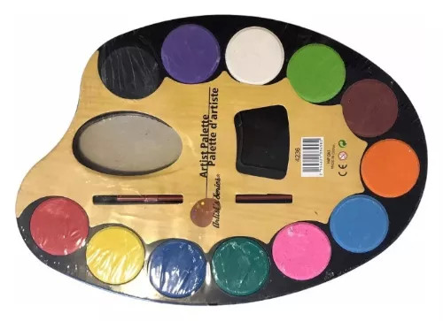 Paleta de acuarelas 12 colores