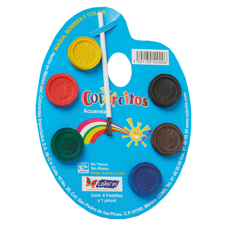 Acuarela colorcitos 6 colores