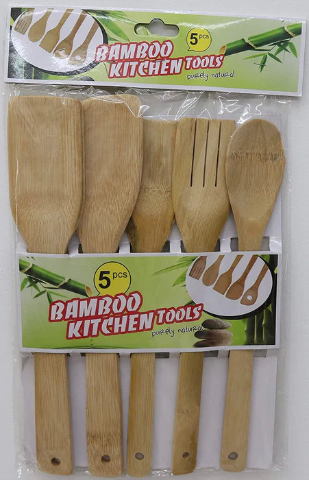 Utensilios de bamboo 5 Pzas