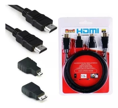 Cable HDMI con adptadores