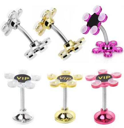 Soporte para celular con forma de flor